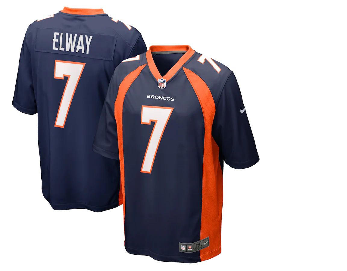 Men Denver Broncos #7 John Elway Nike Navy Retired Player NFL Jersey->denver broncos->NFL Jersey
